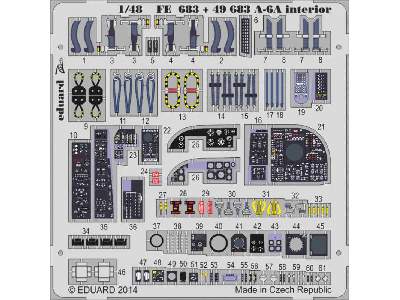 A-6A interior S. A. 1/48 - Hobby Boss - zdjęcie 2