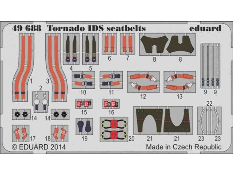 Tornado IDS seatbelts 1/48 - Revell - zdjęcie 1