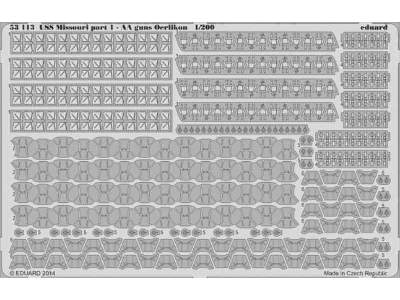 USS Missouri part 1 - AA guns Oerlikon 1/200 - Trumpeter - zdjęcie 1