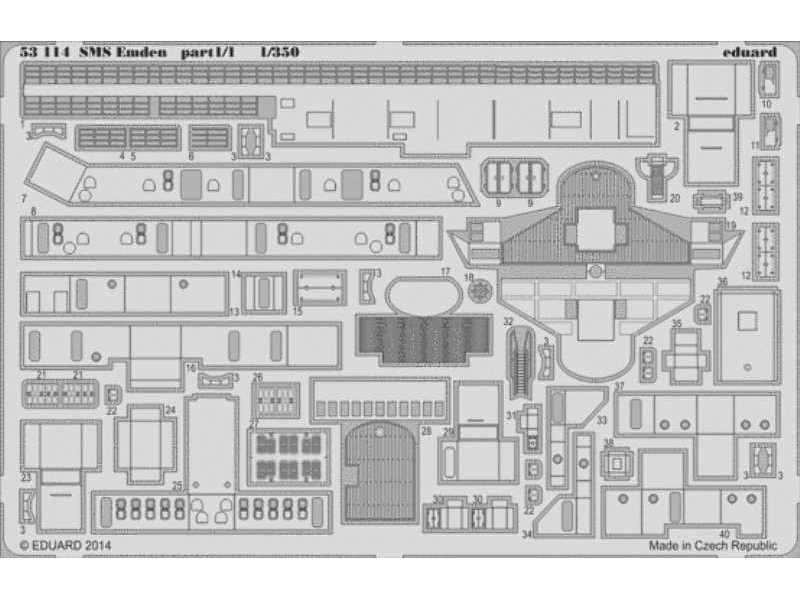 SMS Emden part 1 1/350 - Revell - zdjęcie 1 SMS Emden part 1 1/350 - Revell - zdjęcie 1