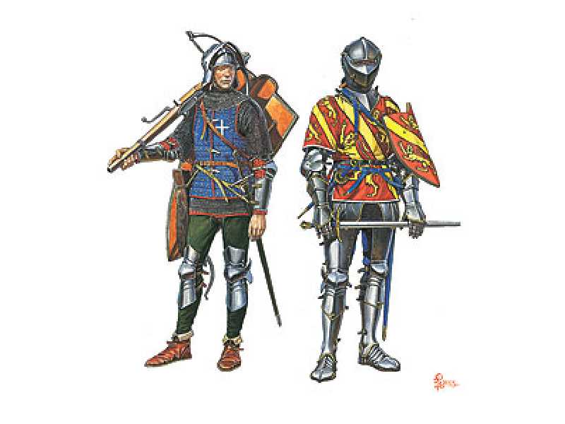 Figurki Francuscy rycerze - XV wiek - zdjęcie 1 Figurki Francuscy rycerze - XV wiek - zdjęcie 1