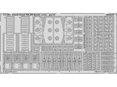 Sunderland Mk. III bomb racks 1/72 - Italeri - zdjęcie 2