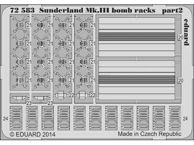 Sunderland Mk. III bomb racks 1/72 - Italeri - zdjęcie 3