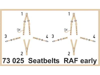 Seatbelts RAF early SUPER FABRIC 1/72 - zdjęcie 1