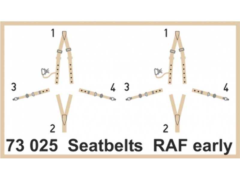 Seatbelts RAF early SUPER FABRIC 1/72 - zdjęcie 1