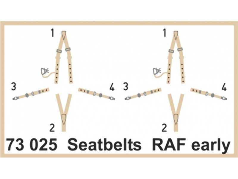 Seatbelts RAF early SUPER FABRIC 1/72 - zdjęcie 1 Seatbelts RAF early SUPER FABRIC 1/72 - zdjęcie 1
