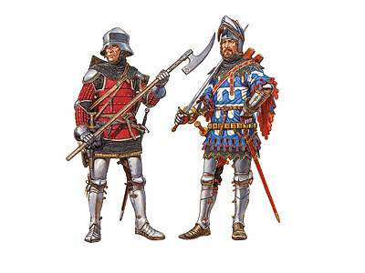 Figurki Niemieccy rycerze - XV wiek - zdjęcie 1