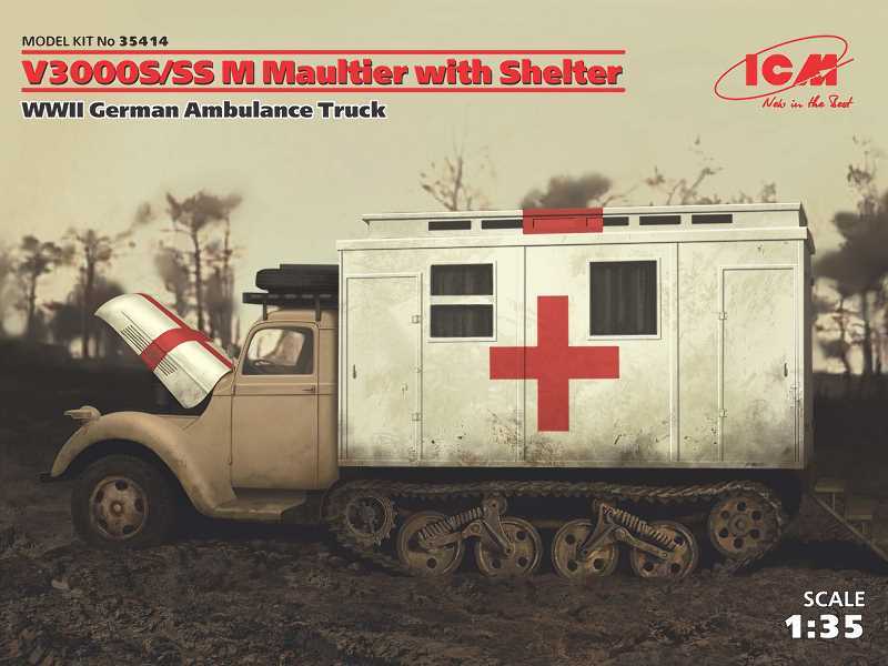 V3000S/SS M Maultier with Shelter, WWII German Truck - zdjęcie 1