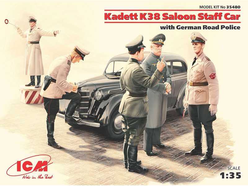 Kadett K38 Saloon z figurkami niemieckich policjantów - zdjęcie 1 Kadett K38 Saloon z figurkami niemieckich policjantów - zdjęcie 1