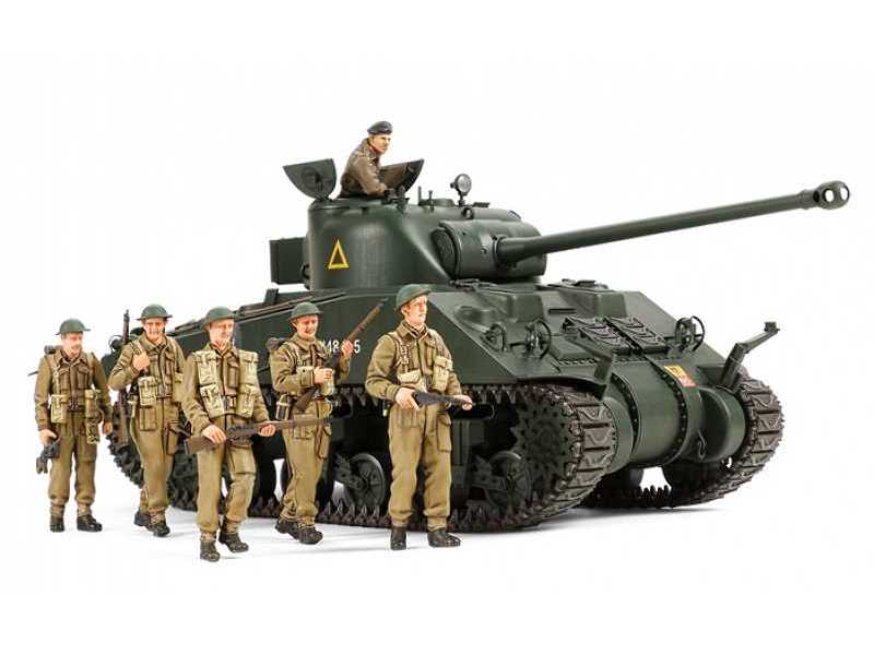 Sherman VC Firefly - polskie oznacznia + 6 figurek - zdjęcie 1 Sherman VC Firefly - polskie oznacznia + 6 figurek - zdjęcie 1