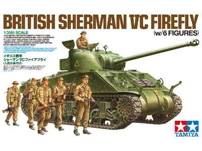 Sherman VC Firefly - polskie oznacznia + 6 figurek - zdjęcie 2