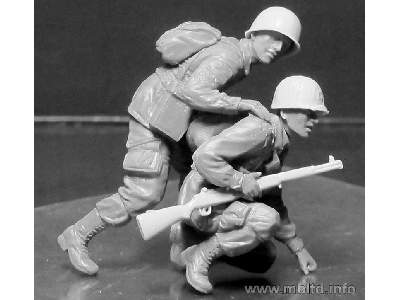 Amerykańscy i niemieccy spadachroniarze, płd. Europa 1944 - zdjęcie 8