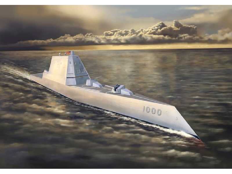 U.S.S. DDG-1000 niszczyciel klasy Zumwalt - Black Label - zdjęcie 1