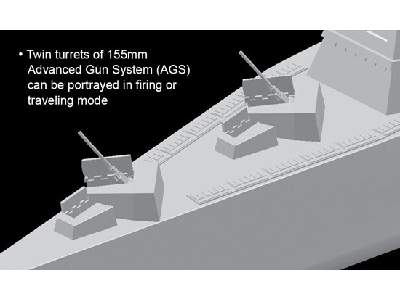 U.S.S. DDG-1000 niszczyciel klasy Zumwalt - Black Label - zdjęcie 4