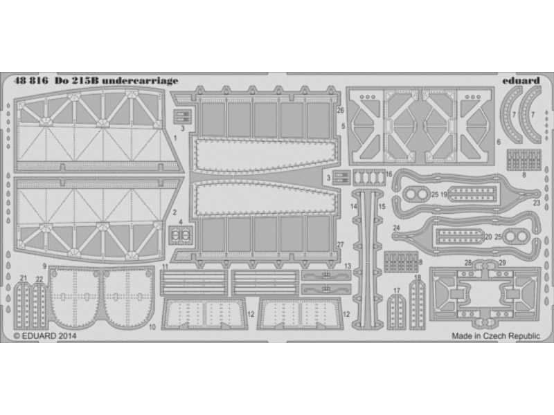 Do 215B undercarriage 1/48 - Icm - zdjęcie 1 Do 215B undercarriage 1/48 - Icm - zdjęcie 1