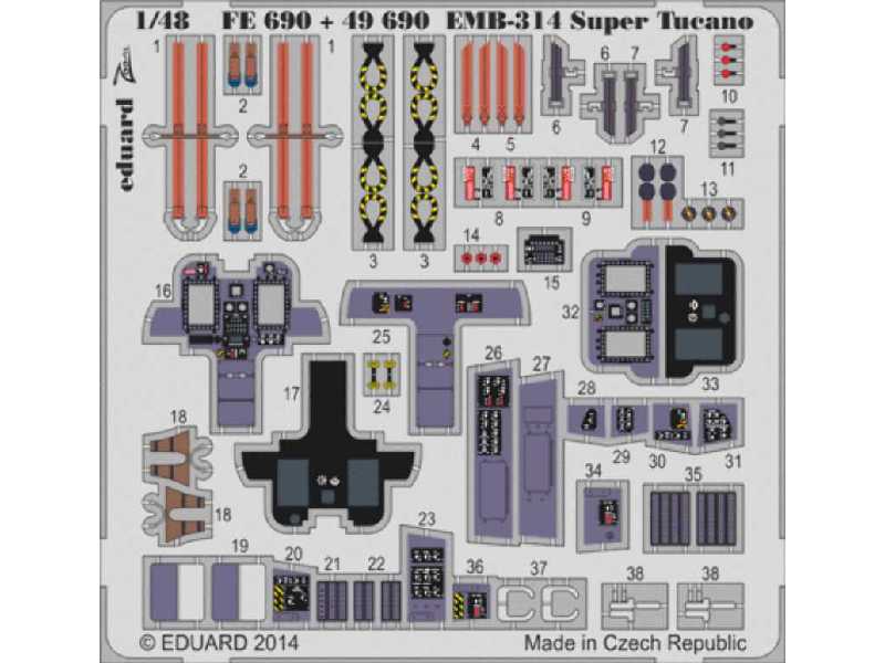 EMB-314 Super Tucano S. A. 1/48 - Hobby Boss - zdjęcie 1