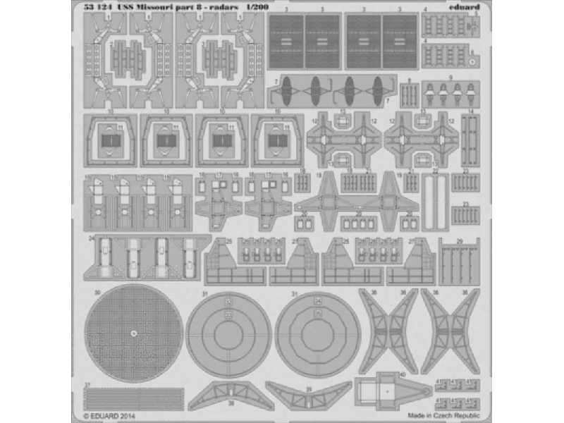 USS Missouri part 8 - radars 1/200 - Trumpeter - zdjęcie 1