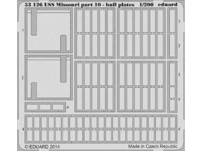 USS Missouri part 10 - hull plates 1/200 - Trumpeter - zdjęcie 1