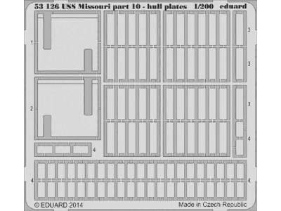 USS Missouri part 10 - hull plates 1/200 - Trumpeter - zdjęcie 1