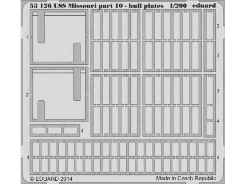 USS Missouri part 10 - hull plates 1/200 - Trumpeter - zdjęcie 1