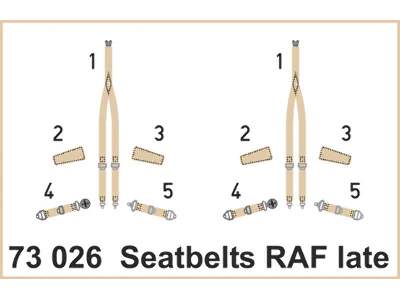 Seatbelts RAF late SUPER FABRIC 1/72 - zdjęcie 1