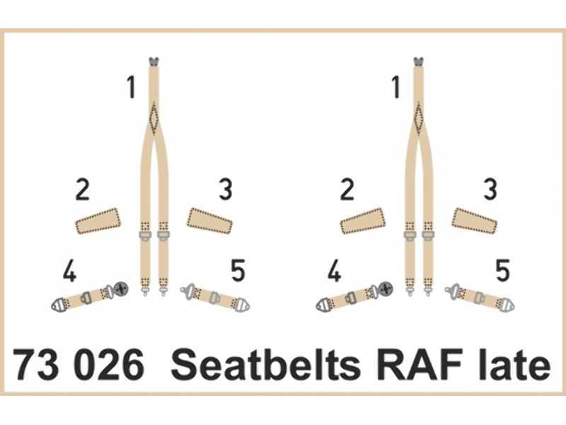 Seatbelts RAF late SUPER FABRIC 1/72 - zdjęcie 1