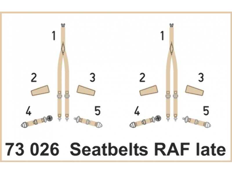 Seatbelts RAF late SUPER FABRIC 1/72 - zdjęcie 1 Seatbelts RAF late SUPER FABRIC 1/72 - zdjęcie 1
