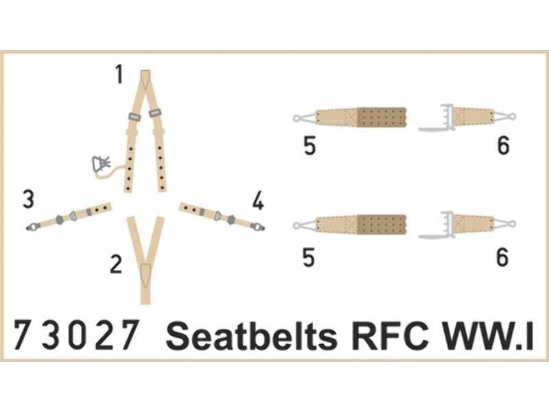 Seatbelts RFC WWI SUPER FABRIC 1/72 - zdjęcie 1