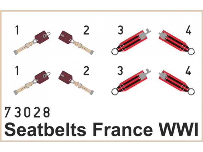 Seatbelts France WWI SUPER FABRIC 1/72 - zdjęcie 1 Seatbelts France WWI SUPER FABRIC 1/72 - zdjęcie 1