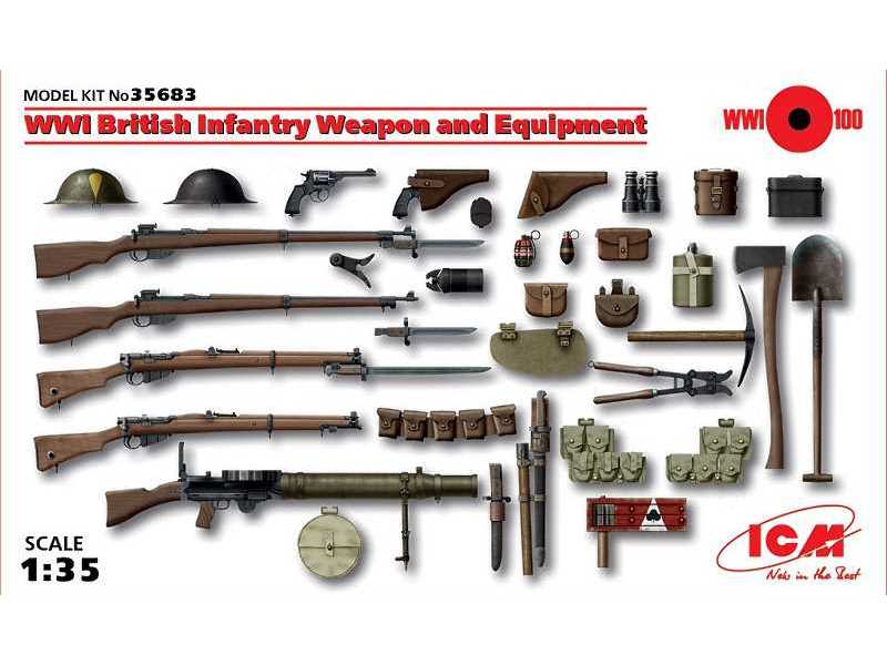 Broń i wyposażenie brytyjskiej piechoty - I W.Ś. - zdjęcie 1