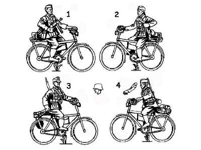 Niemiecka piechota na rowerach - II W.Ś. - zdjęcie 2