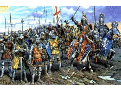 Figurki - Angielscy rycerze - Wojna 100-letnia - zdjęcie 1