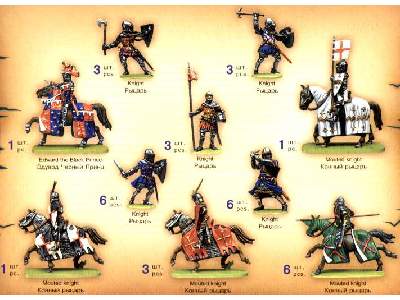 Figurki - Angielscy rycerze - Wojna 100-letnia - zdjęcie 2