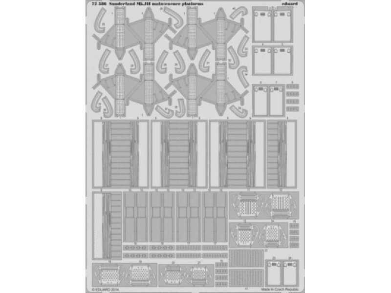Sunderland Mk. III maintenence platforms 1/72 - Italeri - zdjęcie 1