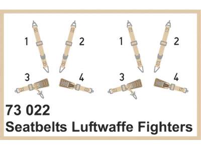 Seatbelts Luftwaffe fighters SUPER FABRIC 1/72 - zdjęcie 1