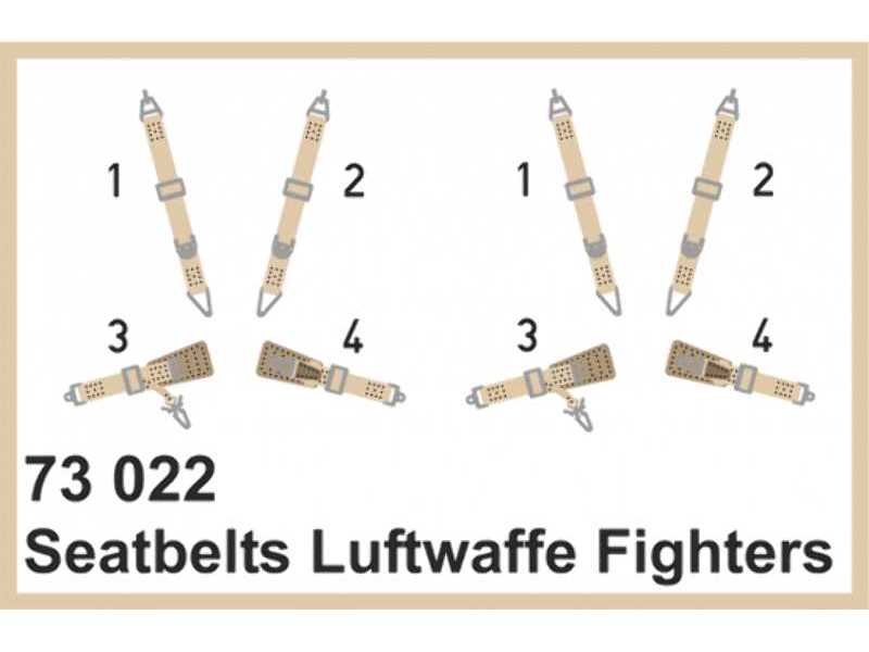 Seatbelts Luftwaffe fighters SUPER FABRIC 1/72 - zdjęcie 1 Seatbelts Luftwaffe fighters SUPER FABRIC 1/72 - zdjęcie 1