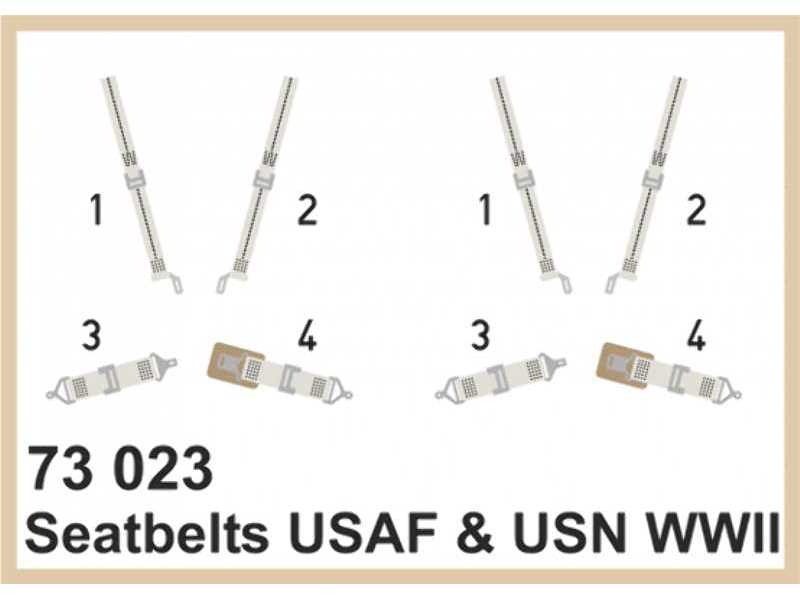 Seatbelts USAAF & USN WWII SUPER FABRIC 1/72 - zdjęcie 1 Seatbelts USAAF & USN WWII SUPER FABRIC 1/72 - zdjęcie 1