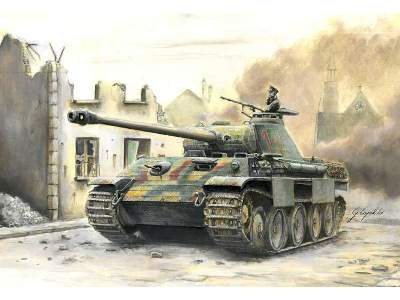 Sd. Kfz. 171 Panther Ausf. A z farbami i klejem - zdjęcie 1