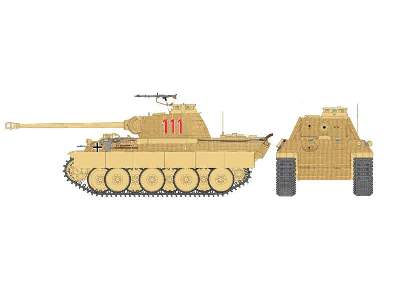 Sd. Kfz. 171 Panther Ausf. A z farbami i klejem - zdjęcie 3