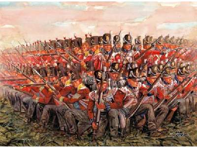 Figurki - Piechota Angielska - Wojny Napoleońskie - 1815 r. - zdjęcie 1