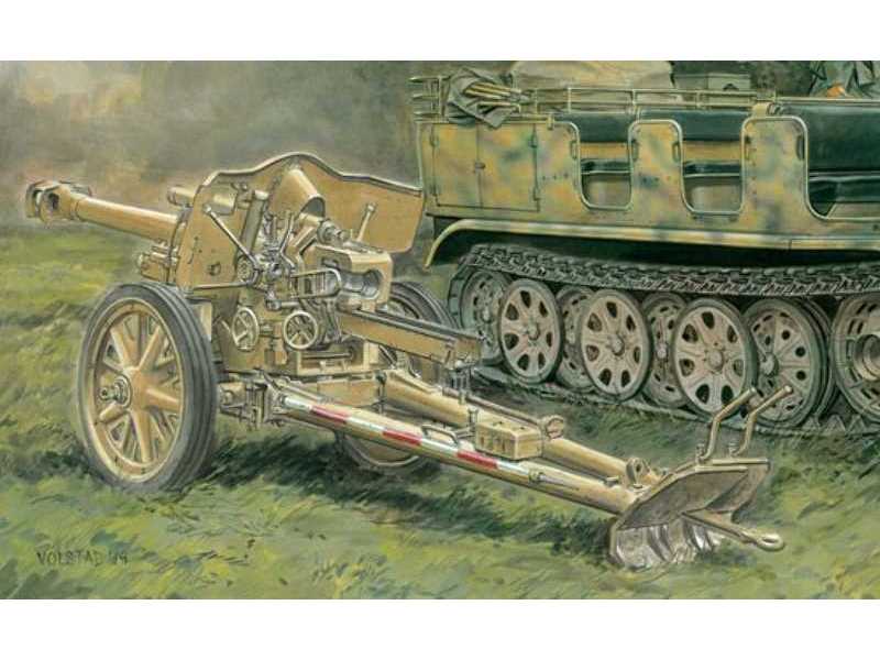 Działo 10.5cm leFH 18/40 z obsługą - zdjęcie 1 Działo 10.5cm leFH 18/40 z obsługą - zdjęcie 1