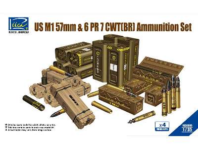 US M1 57mm & 6PR 7cwt (BR) Ammunition Set (Model kits x4) - zdjęcie 1