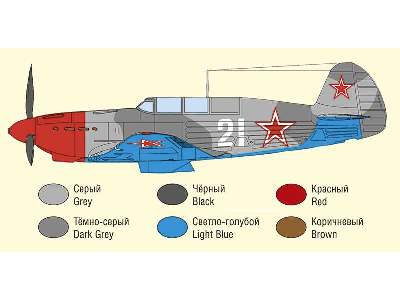 Yakovlev Yak-7B Russian fighter. Ace Arseniy Vorozheykin - zdjęcie 4