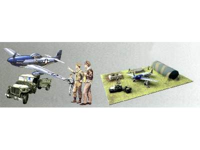Zestaw Lotnisko Polowe USAAF - diorama - zdjęcie 2