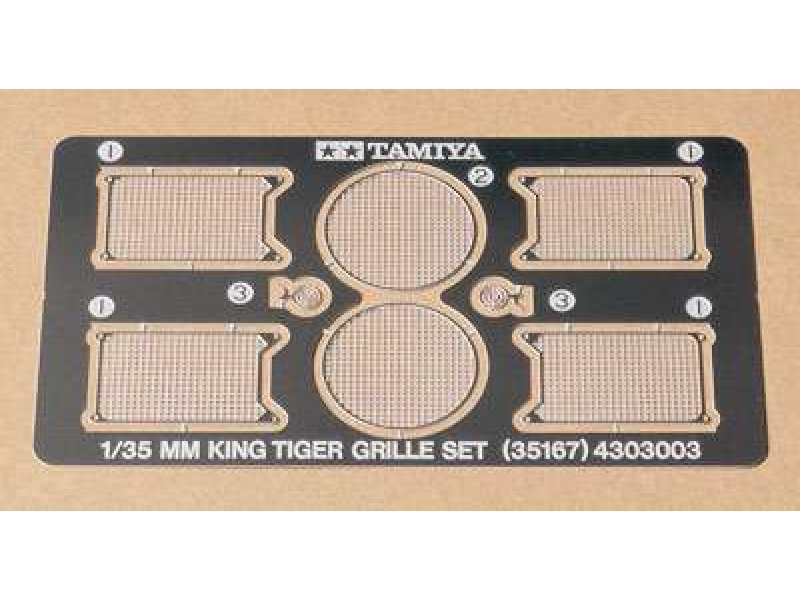 German King Tigger Photo Etched Grille Set - zdjęcie 1 German King Tigger Photo Etched Grille Set - zdjęcie 1