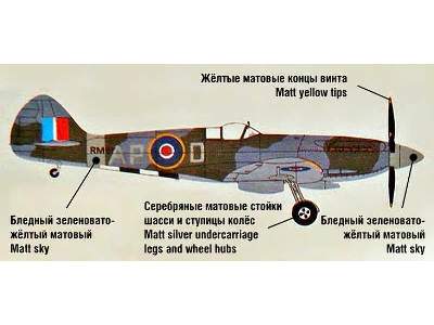 Supermarine Spitfire Mk.XIV British fighter vs. V-1 German flyin - zdjęcie 4