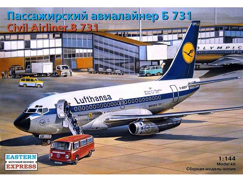 Boeing 737-100 American short-haul airliner, Lufthansa - zdjęcie 1 Boeing 737-100 American short-haul airliner, Lufthansa - zdjęcie 1