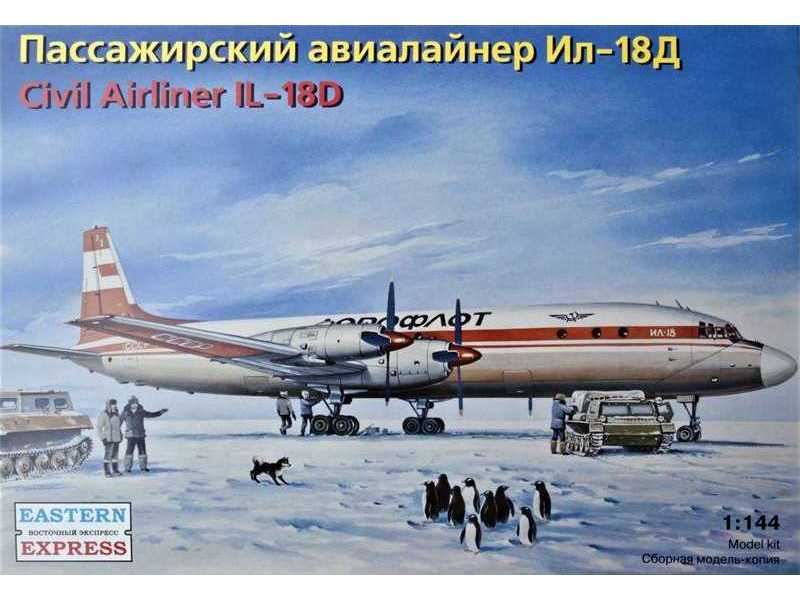 Ilyushin Il-18D Russian medium-haul airliner, Aeroflot / Domoded - zdjęcie 1 Ilyushin Il-18D Russian medium-haul airliner, Aeroflot / Domoded - zdjęcie 1