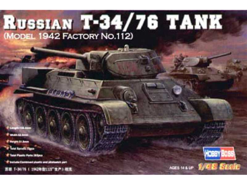 Russian T-34/76 Tank 1942 - zdjęcie 1 Russian T-34/76 Tank 1942 - zdjęcie 1