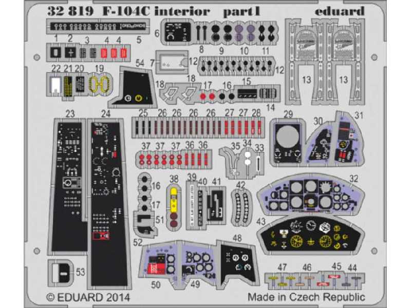 F-104C interior S. A. 1/32 - Italeri - zdjęcie 1 F-104C interior S. A. 1/32 - Italeri - zdjęcie 1